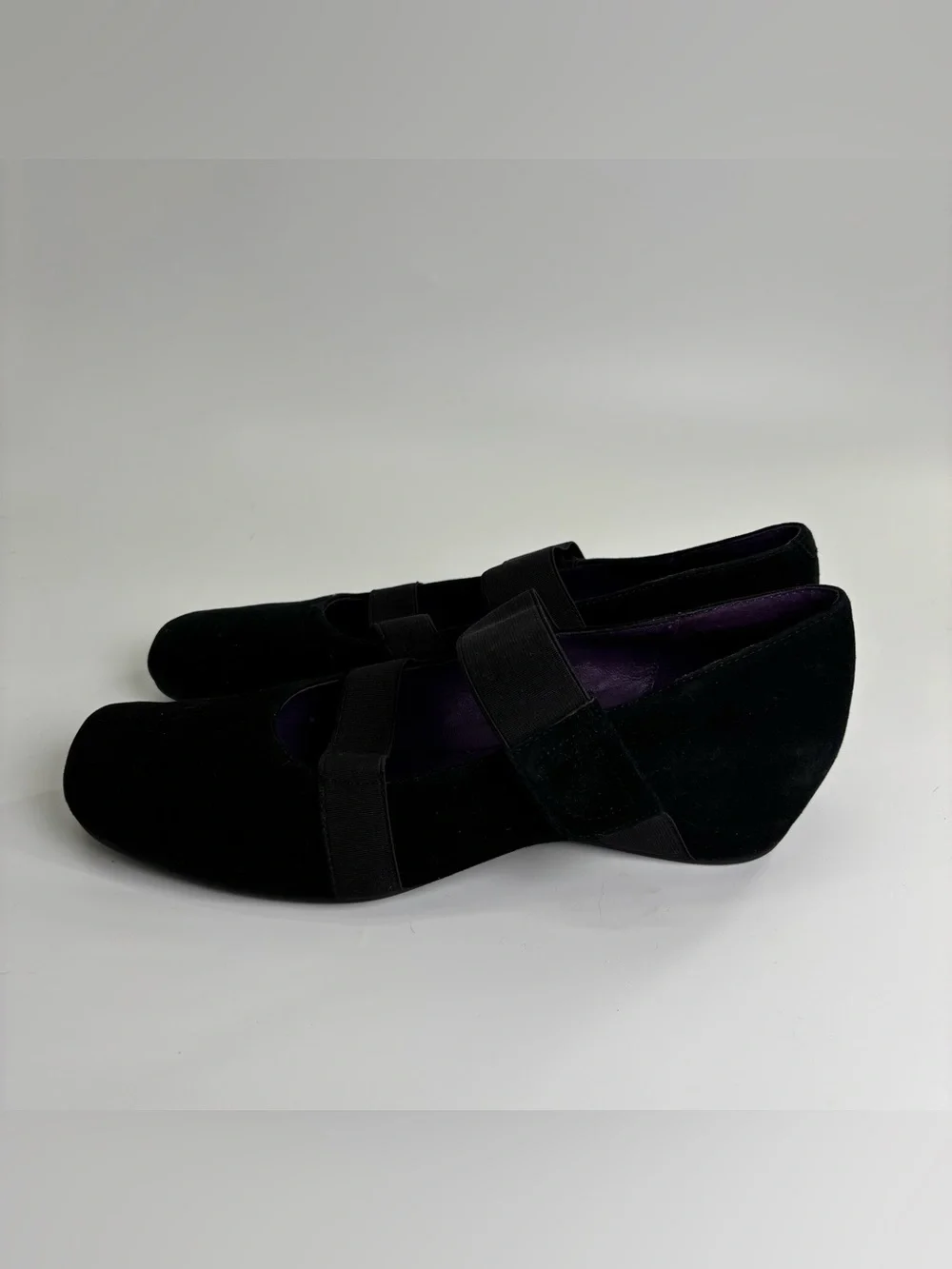 Vaneli Melle black suede wedge Mary Jane’s 8.5 Narrow